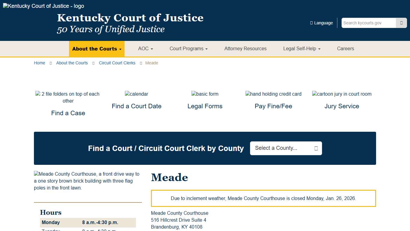 Meade - Kentucky Court of Justice